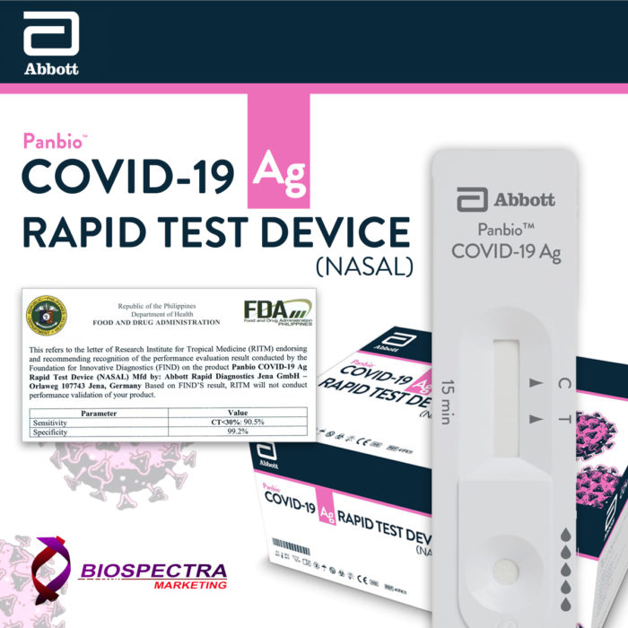 PANBIO™ COVID-19 Ag Rapid Test Device (Nasal)