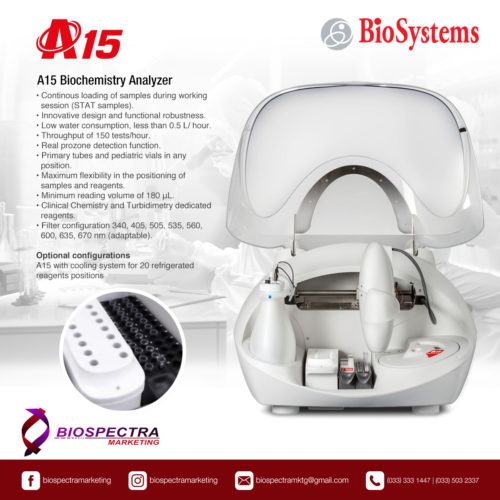 BIOSYSTEMS A15 Biochemistry Analyzer