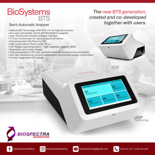 BIOSYSTEMS BTS Semi-Automatic Analyzer