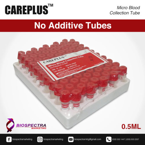 CAREPLUS™ No Additive Tubes 0.5 ml