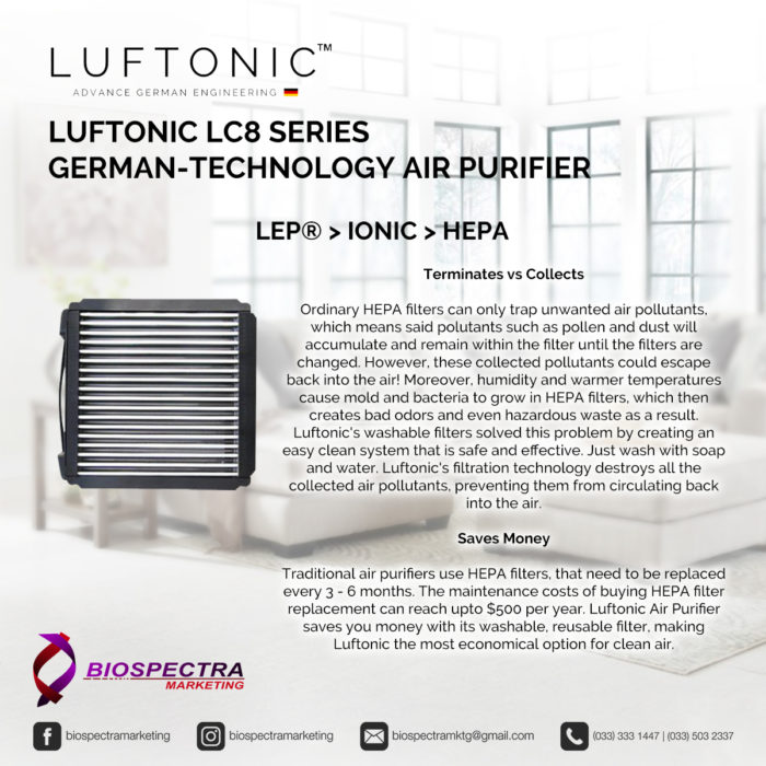 LUFTONIC LC8 Series German-Technology Air Purifier - Image 6