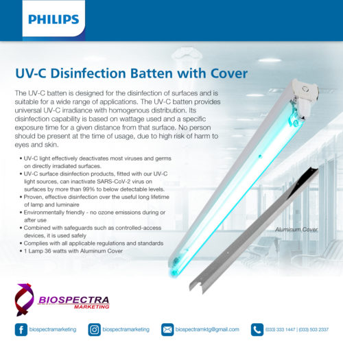 PHILIPS UV-C Disinfection Batten with Aluminum Cover