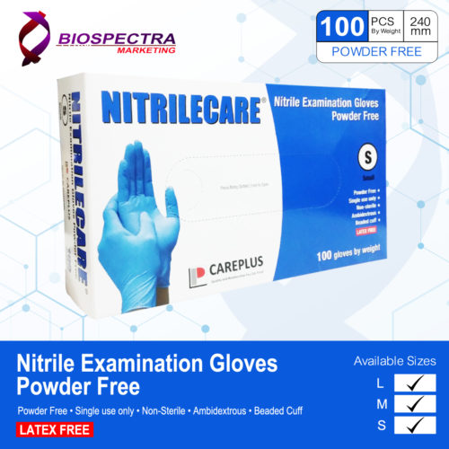 CAREPLUS Nitrile Examination Gloves