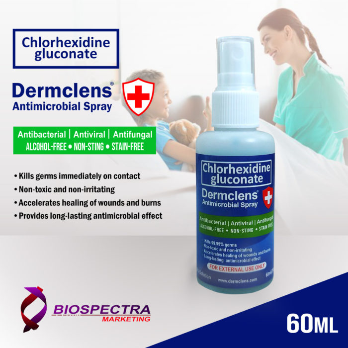 DERMCLENS Antimicrobial Wound Spray 60 ml