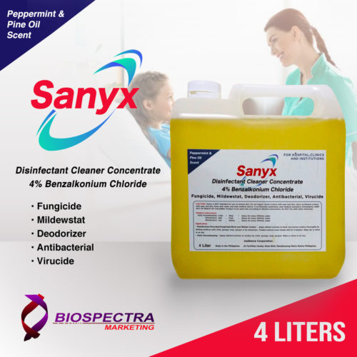 SANYX Disinfectant Cleaner Concentrate 4 Liters