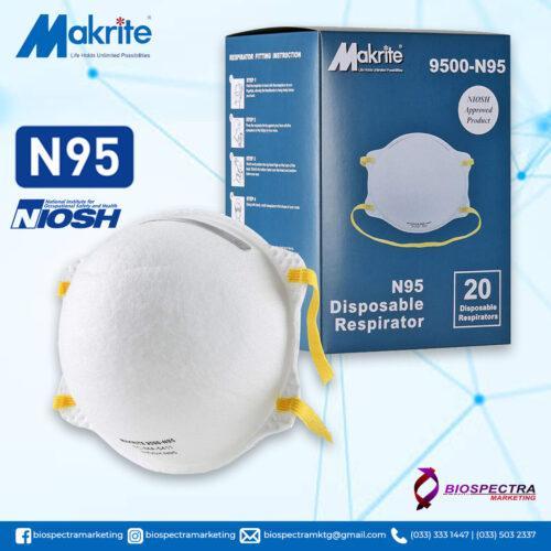 Makrite NIOSH N95 9500 Respirator Masks