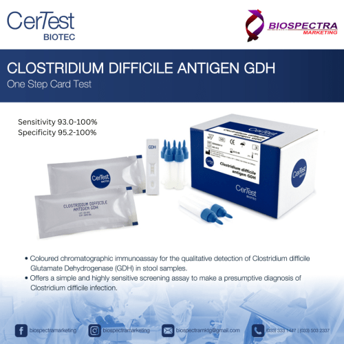 CerTest Clostridium difficile antigen GDH