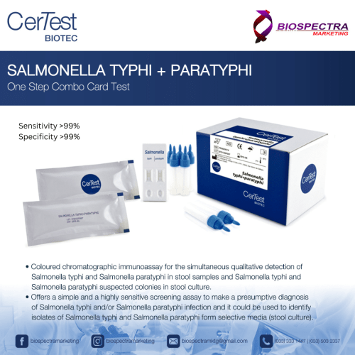 CerTest Salmonella typhi + paratyphi