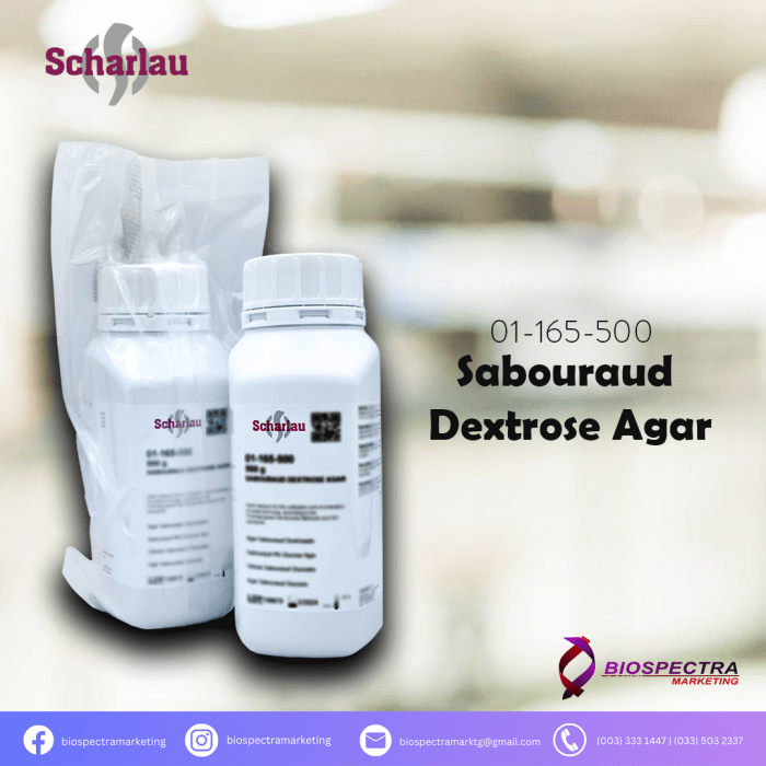 SCHARLAU Sabouraud Dextrose Agar