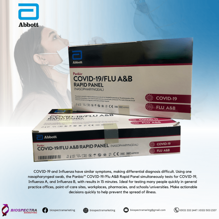PANBIO™ COVID-19/FLU A&B RAPID PANEL (NASOPHARYNGEAL)
